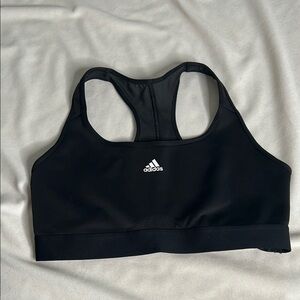 Adidas Black and printed sports bra